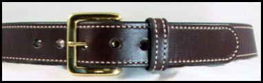 Dark Brown Bridle Leather Belt